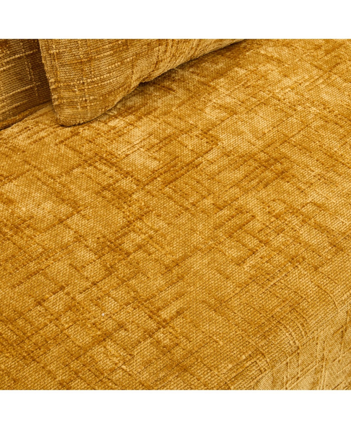 Streamdale Furniture Streamdale Yellow Curved Compressed Sofa - Nordic Design for Living Room