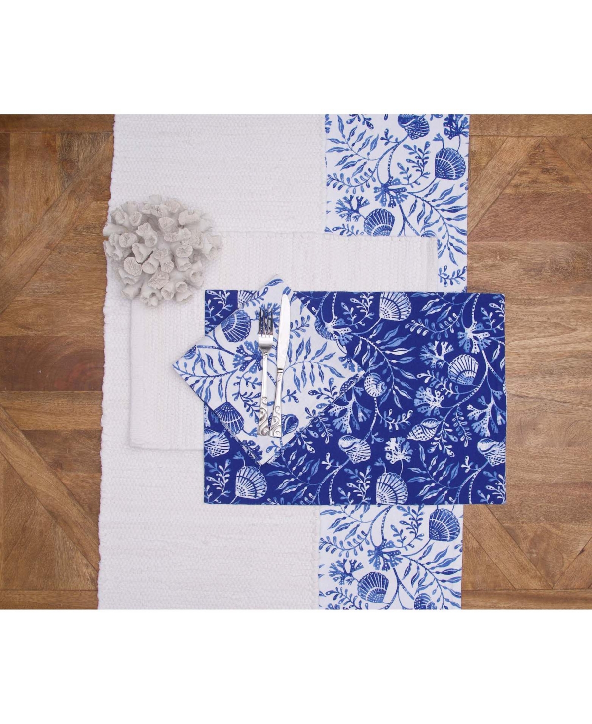 C&F Home Chindi Plain Solid Machine Washable Table Runner 14" x 72"