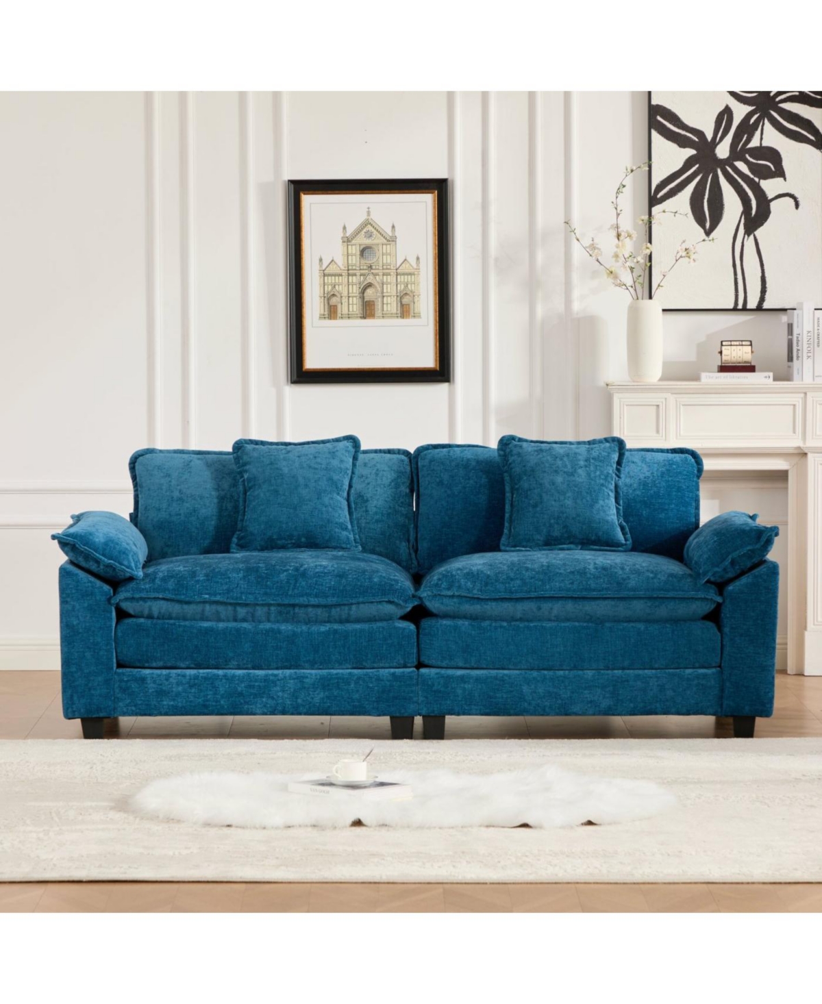 Streamdale Furniture Streamdale Cloud Couch: Ultimate Comfort Chenille Sofa with Ergonomic Support