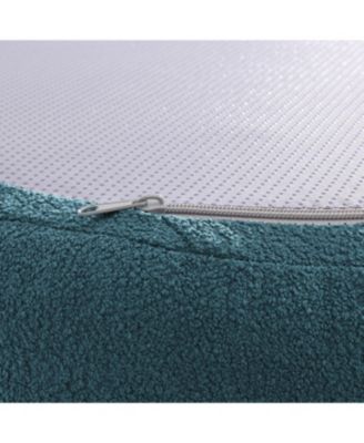 Streamdale Curved Modular Lamb's Wool Sectional Sofa - Blue