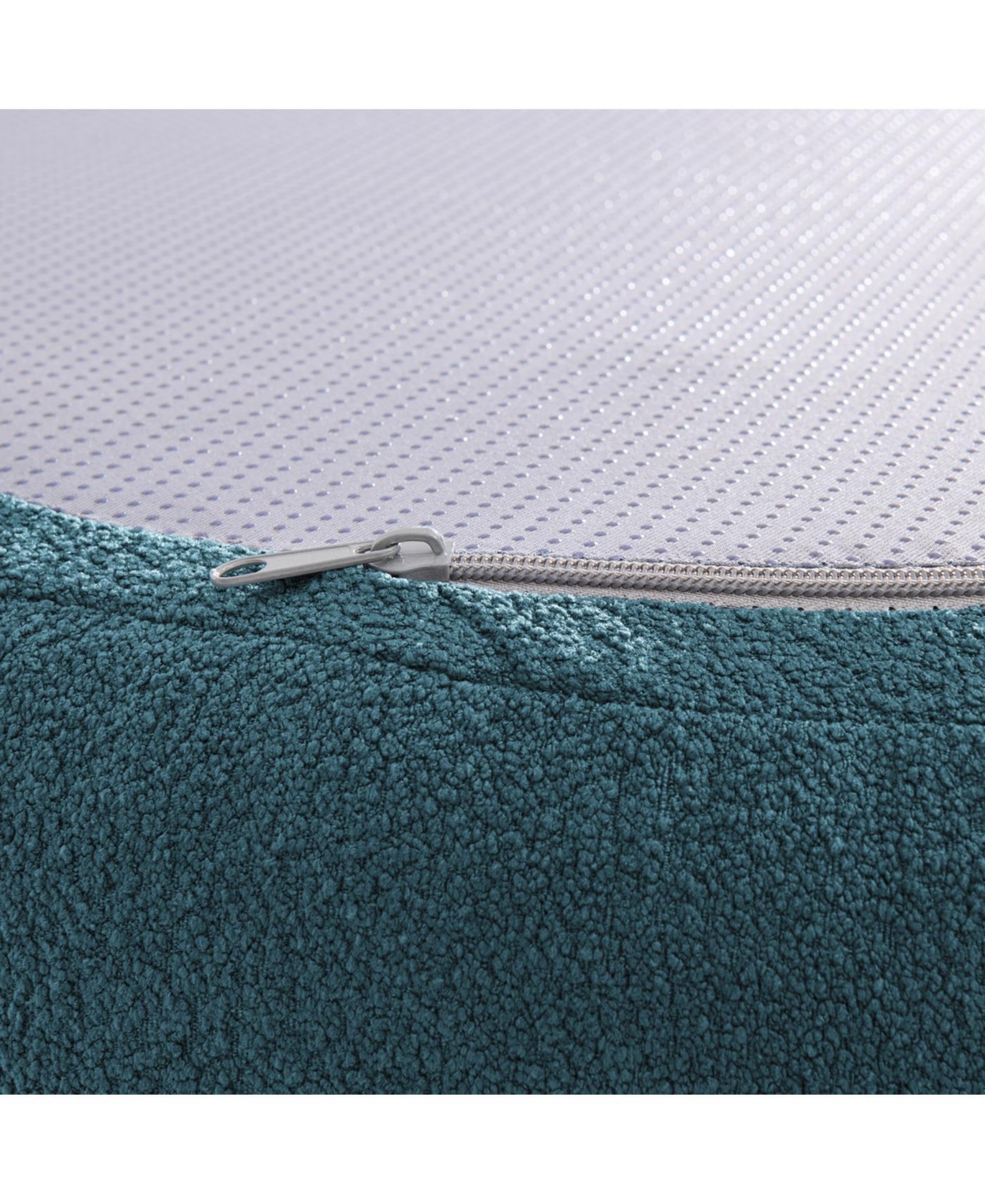 Streamdale Furniture Streamdale Curved Modular Lamb's Wool Sectional Sofa - Blue