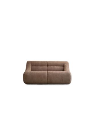 Streamdale Shoes sofa-in-a-Box Memory Foam 2-Seater Couch, No Install, Easy Transport, Brown