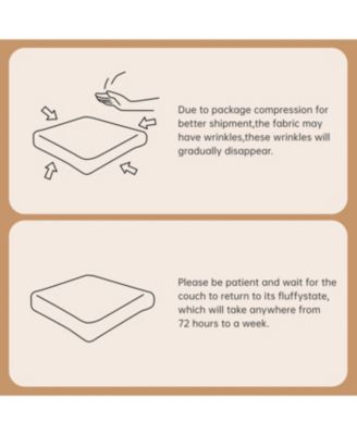 Streamdale White L-Shaped Teddy Fabric Sofa with Chaise - No Assembly Required