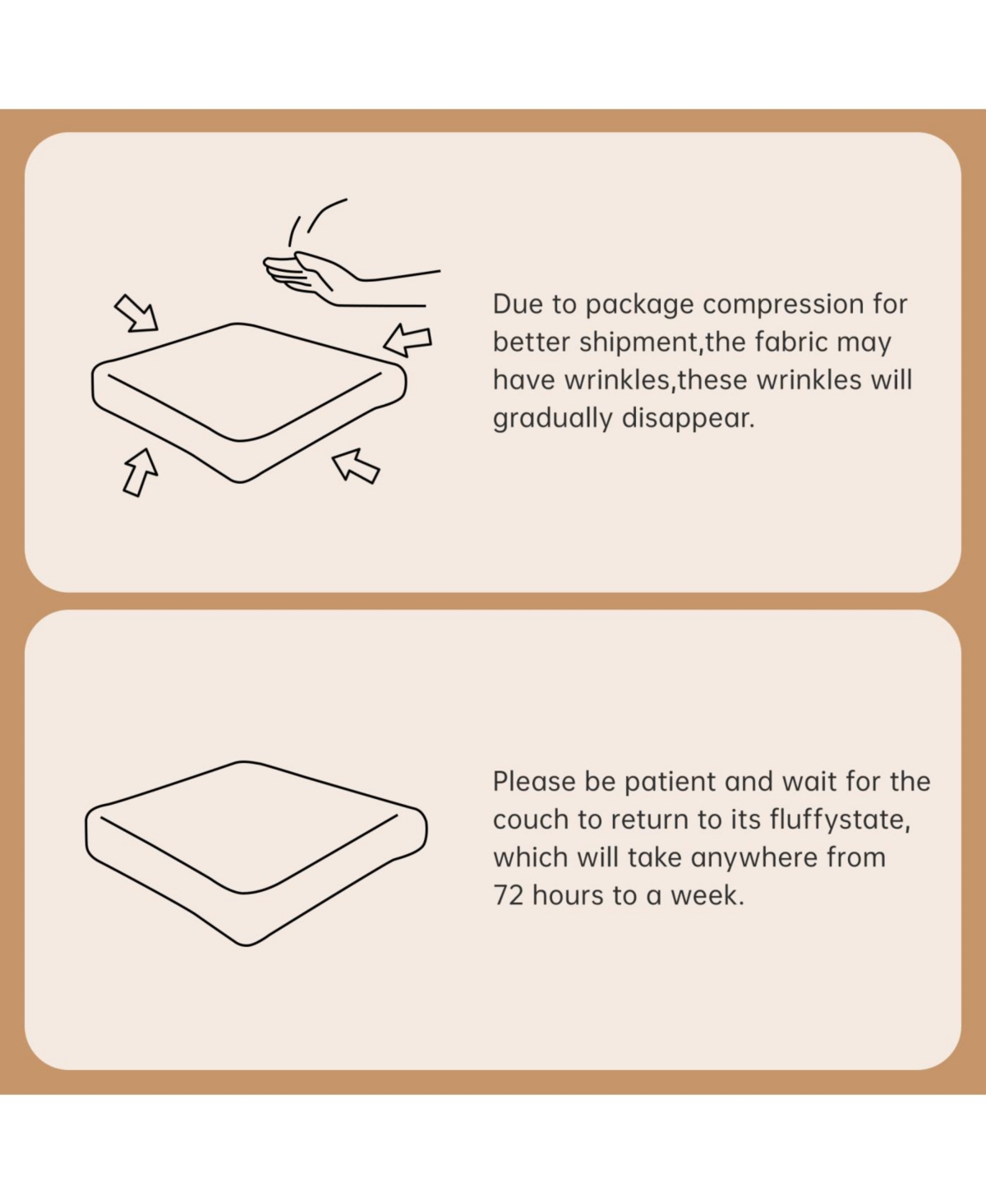 Streamdale Furniture Streamdale White L-Shaped Teddy Fabric Sofa with Chaise - No Assembly Required