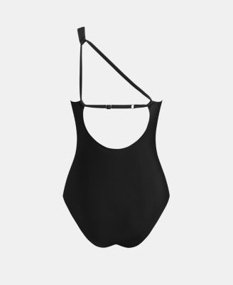 Women's Alluring One-Shoulder One-Piece Swimsuit with Cutouts