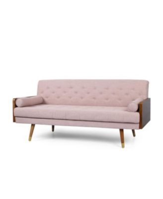 Aidan Mid-Century Modern Tufted Fabric Sofa