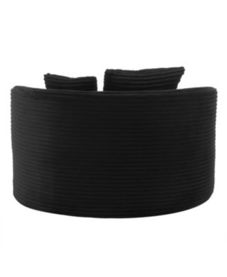 Streamdale Modern Chaise Lounge Sofa Boneless Couch 51.6" Sofa Bed Black