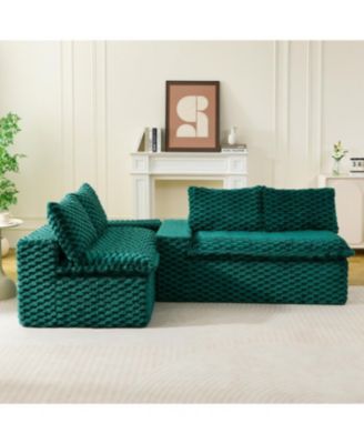 Luxury Green Turtle Velvet Multifunctional Sofa