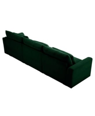 3 Seater Deep Seat Couch for Living Room, Green Corduroy
