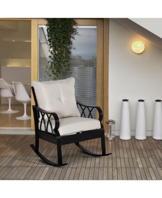 Rat Rock Chair with Ergonomic Design, Indoor&Outdoor Aluminum