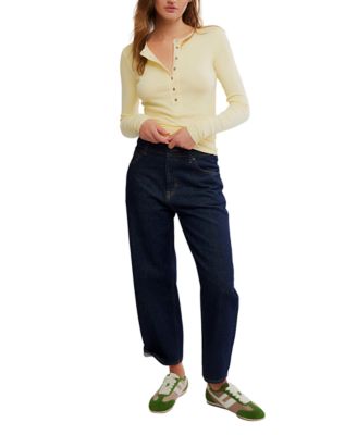 Women's Long-Sleeve Henley Top 