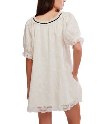 Women's Juno Short Puff-Sleeve Mini Dress