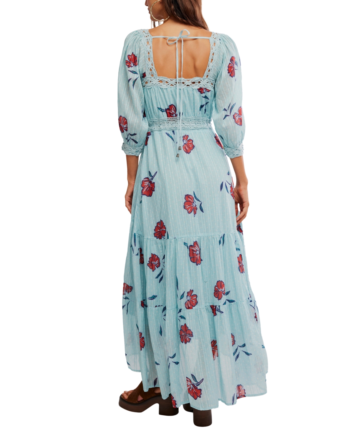 Free People Women's Morning Meadows Square Neck Dress