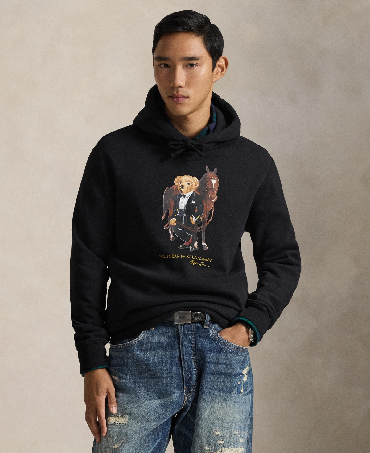 Polo Ralph Lauren Men's Long-Sleeve Bear Fleece Hoodie