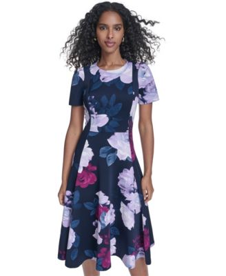 Women's Crewneck Midi Dress