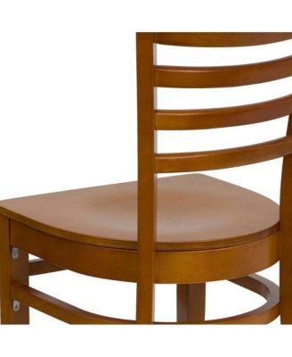 Ladder Back Wooden Restaurant Dining Chair
