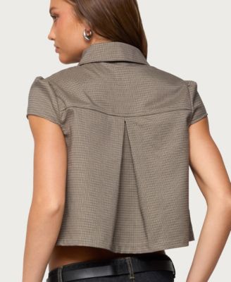 Women's Haislee Plaid Tailored Shirt