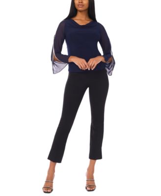 Petite Pull-On Cowl Neck Top