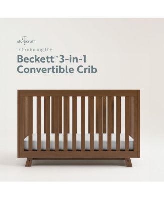 Beckett 3-in-1 Convertible Crib (Hazelnut)