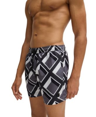 Men's Micro-Print Quick-Dry Swim Shorts