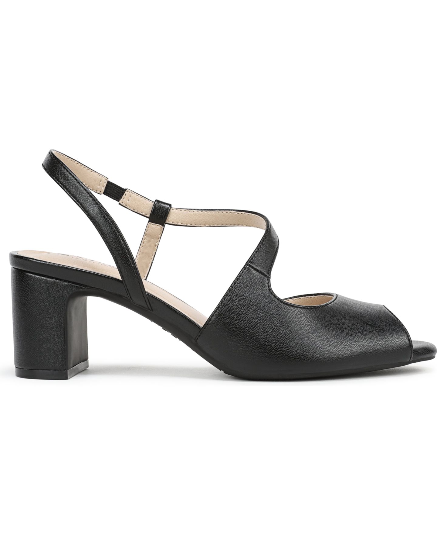 Женские туфли LifeStride Theo Peep Toe, цвет: Чёрная искусственная кожа — фото 2