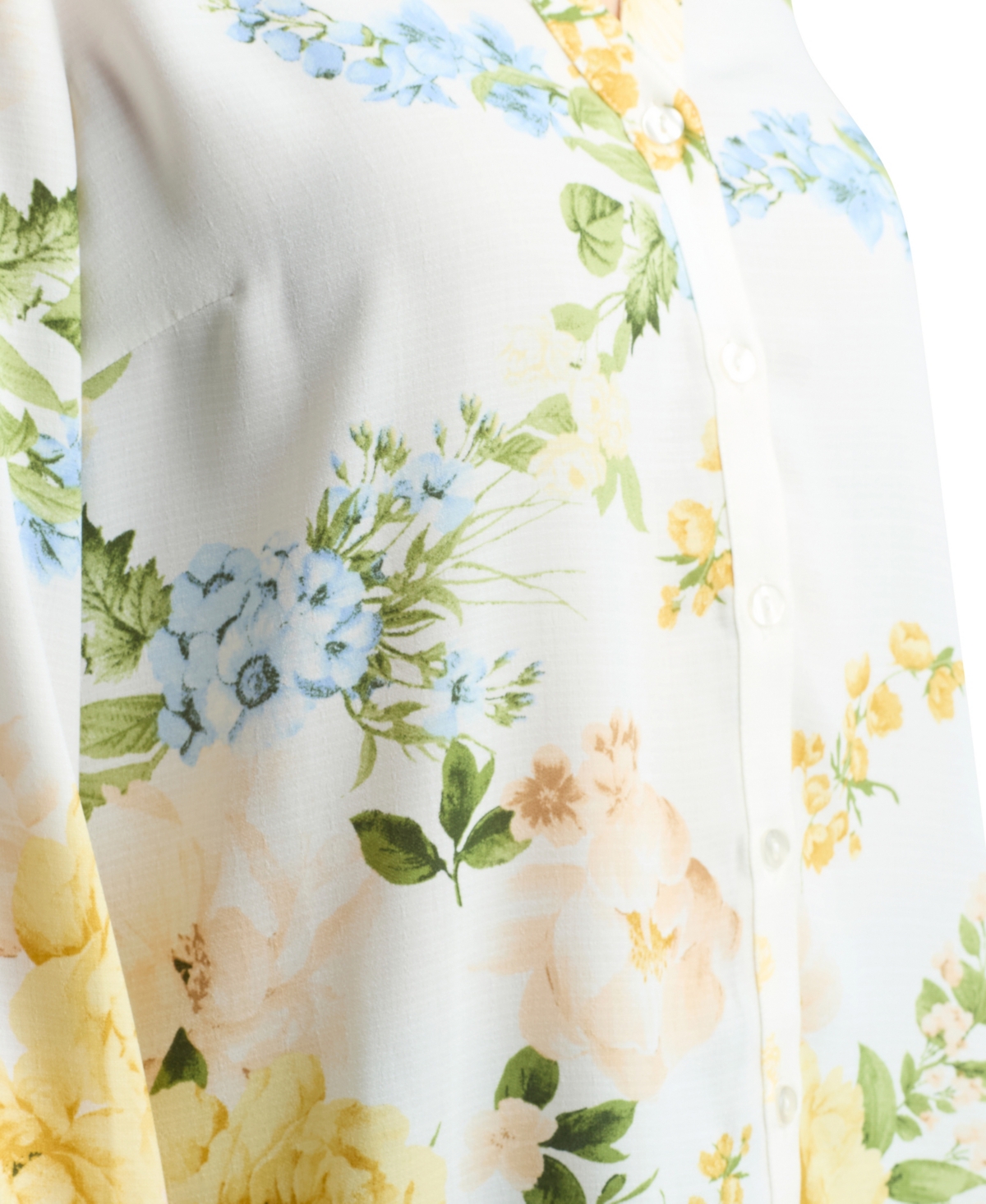 Bcx Women's Printed Button-Up Top