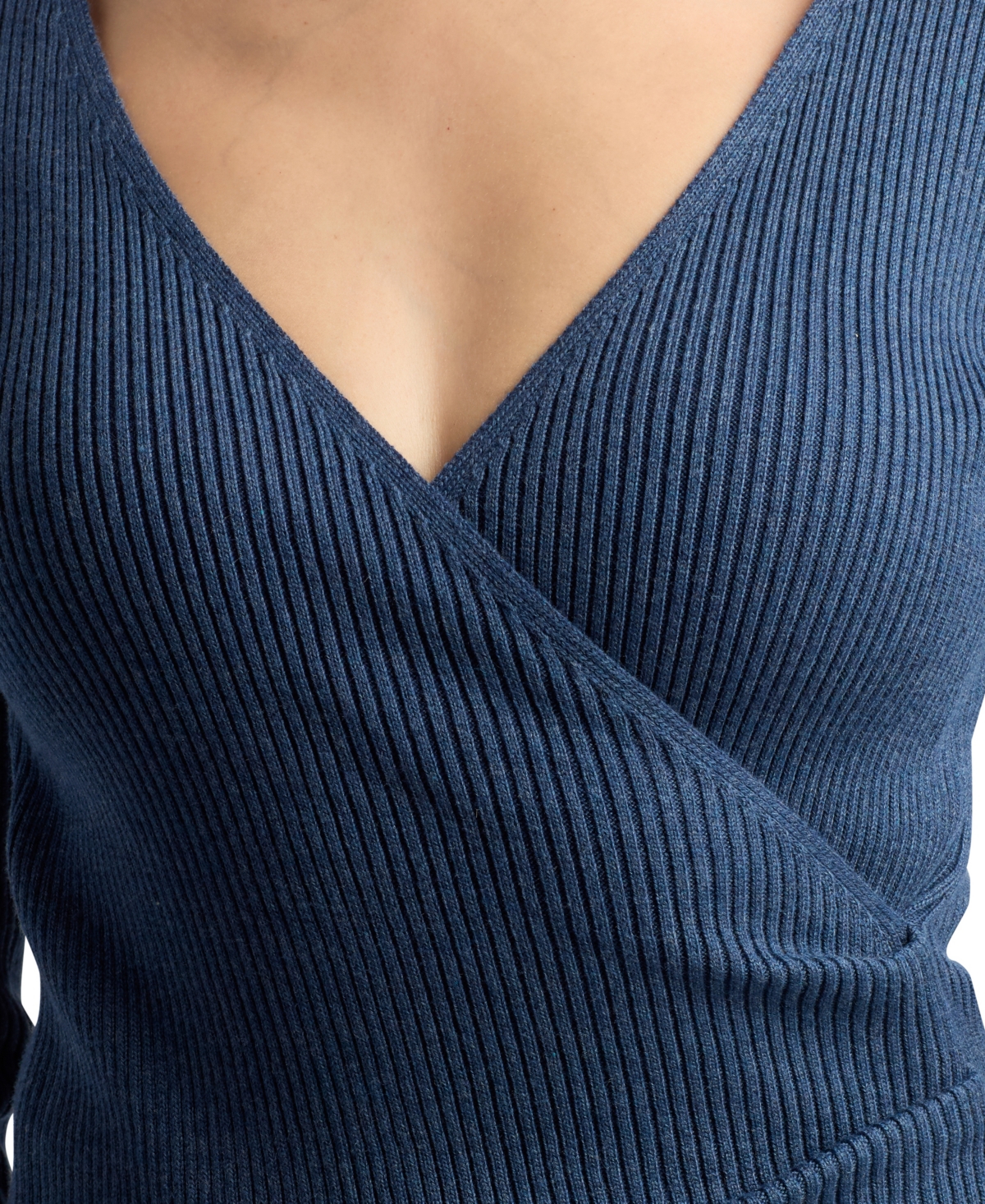 Bcx Women's Long-Sleeve Wrap Sweater