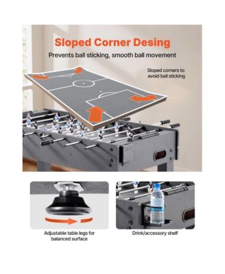 Foosball Table for Indoor Home Game Room, Standard Size Soccer Game