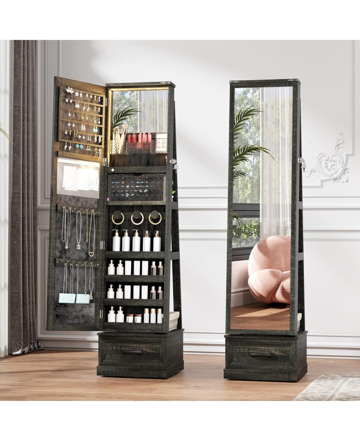 Vlsrka Oval Led Full Length Mirror