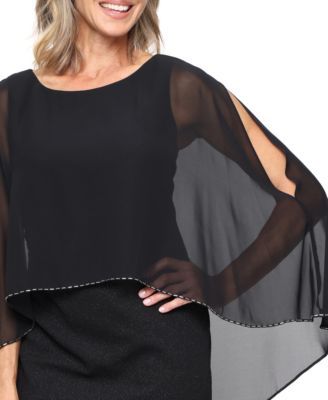 Women's Short Glitter Knit Sheath Dress