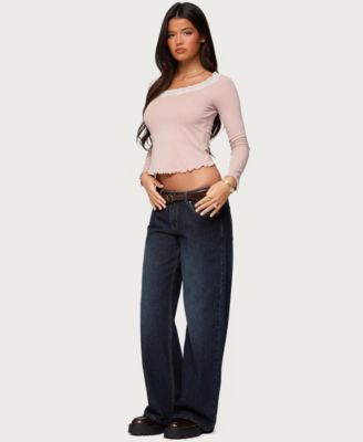 Women's Emmery Lacey Boat Neck Top