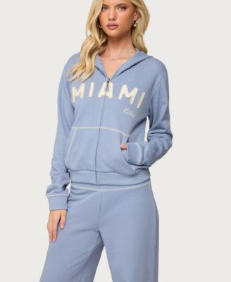 Women's Miami Babe Zip Up Hoodie