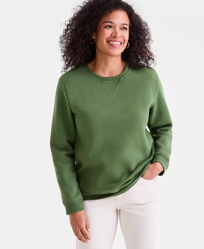 Women's Long-Sleeve Crewneck Sweatshirt - thumbnail 4