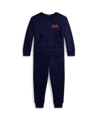 Polo Ralph Lauren - Boys' 2-7 Triple-Pony Fleece Sweatshirt and Pants, 2-Piece Set