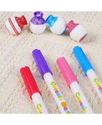 24 Colors Ceramic Marker, Acrylic Paint Pens for DIY, Ceramic Painting, Wood, Rock Paint and Glass Drawing