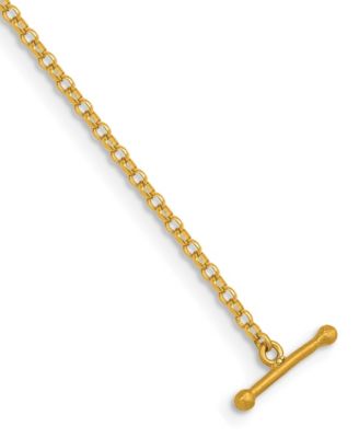Rolo Chain Necklace in 24k Yellow Gold