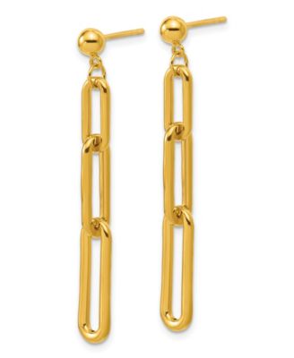 Macy's - Dangle Drop Earrings in 24K Yellow Gold