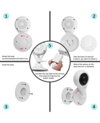 E4 Smart Wireless Security Camera 1080p HD Wi-Fi Indoor Surveillance with 2-Way Audio, Motion Detection & Night Vision