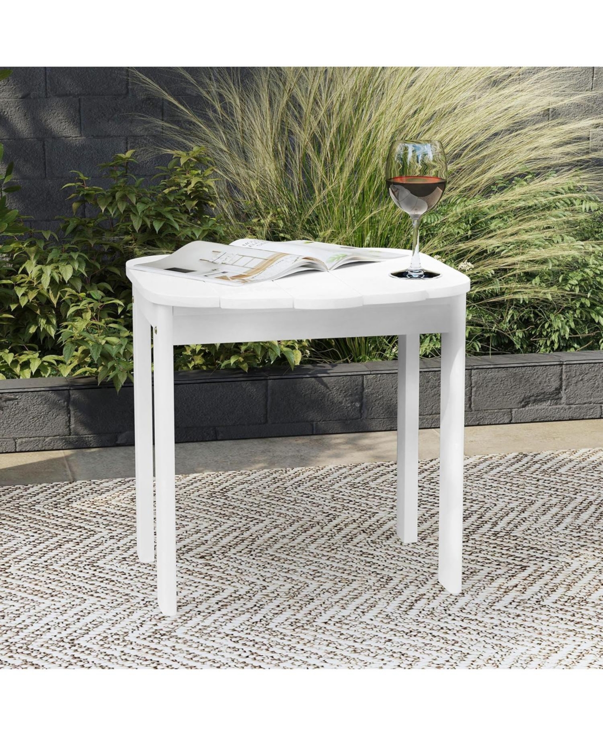 Linon White Adirondack End Table