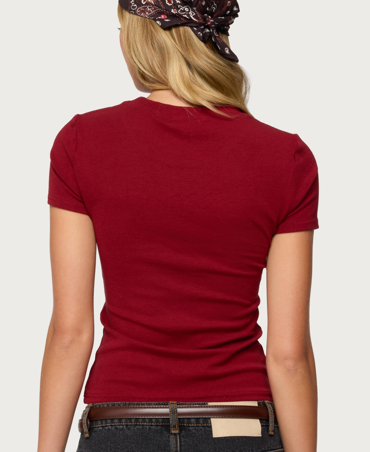 Edikted Women's Daphney Ribbed T Shirt