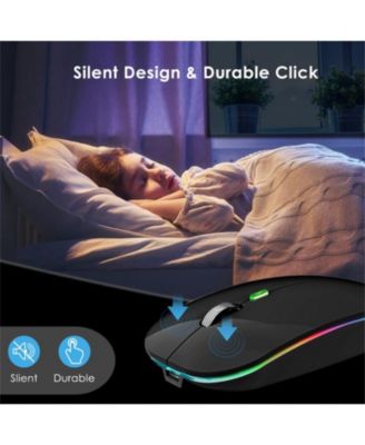 Dual-Mode Virtual Mouse Anti-Sleep Device - Ergonomic Design, Automatic Cursor Movement to Prevent Screen Lock - Black