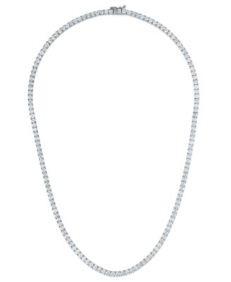 Macy's - Diamond Tennis Necklace (12 ct. t.w.) in 14K White Gold