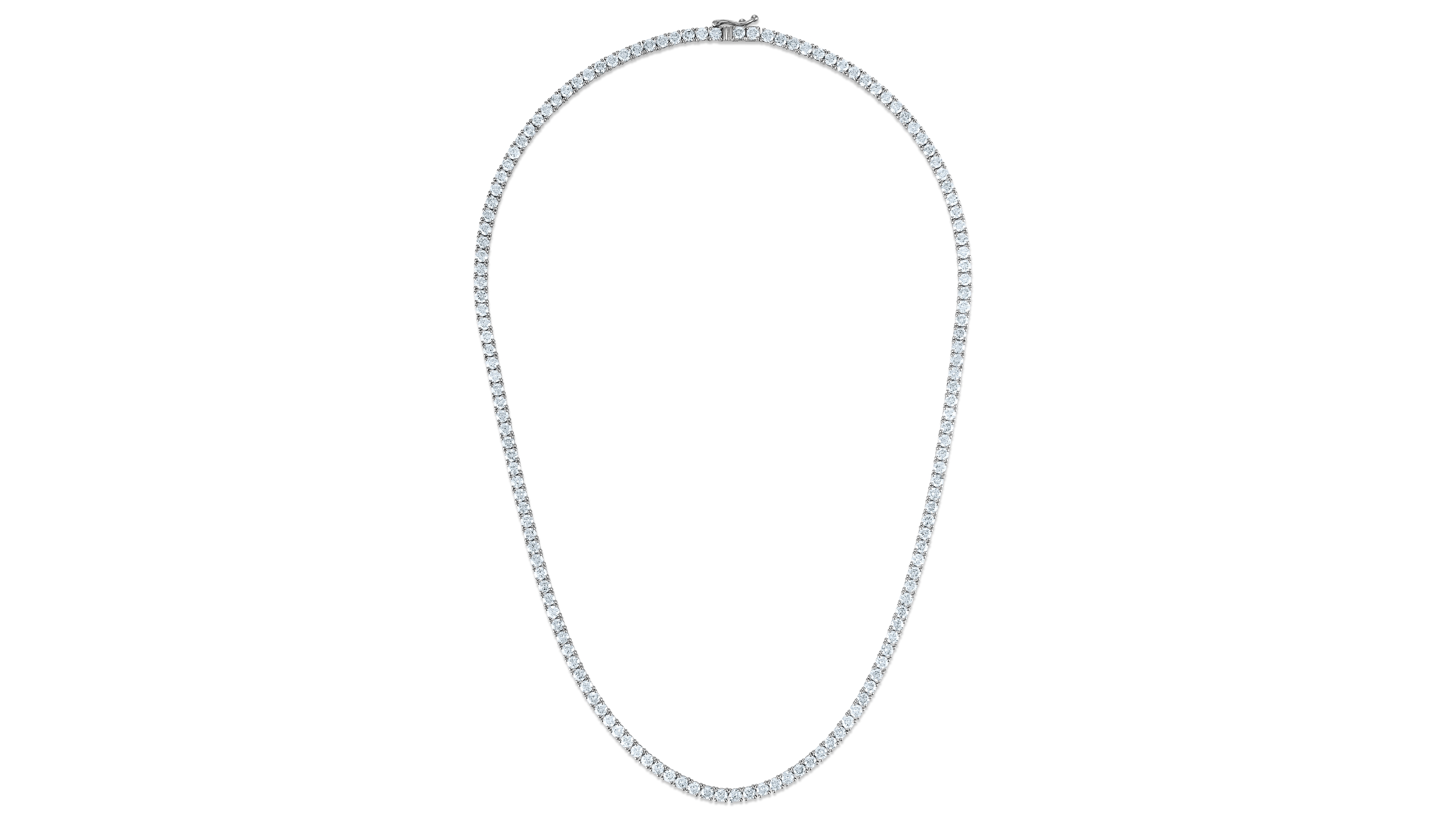 Macy's Diamond Tennis Necklace (12 ct. t.w.) in 14k White Gold