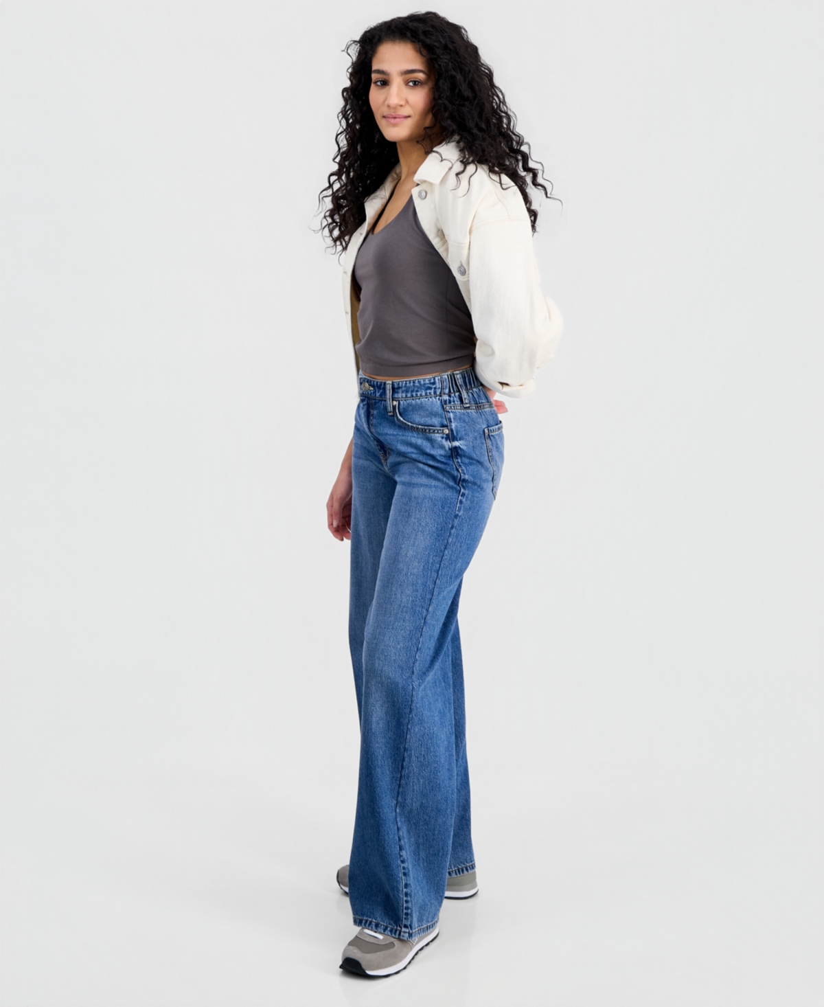 Celebrity Pink Juniors' Baggy Wide-Leg Jeans