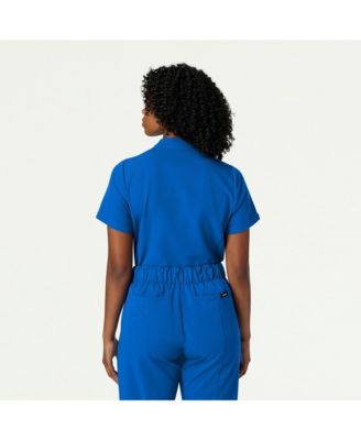 Women's Savi 1-Pocket Classic Banded Collar Scrub Top