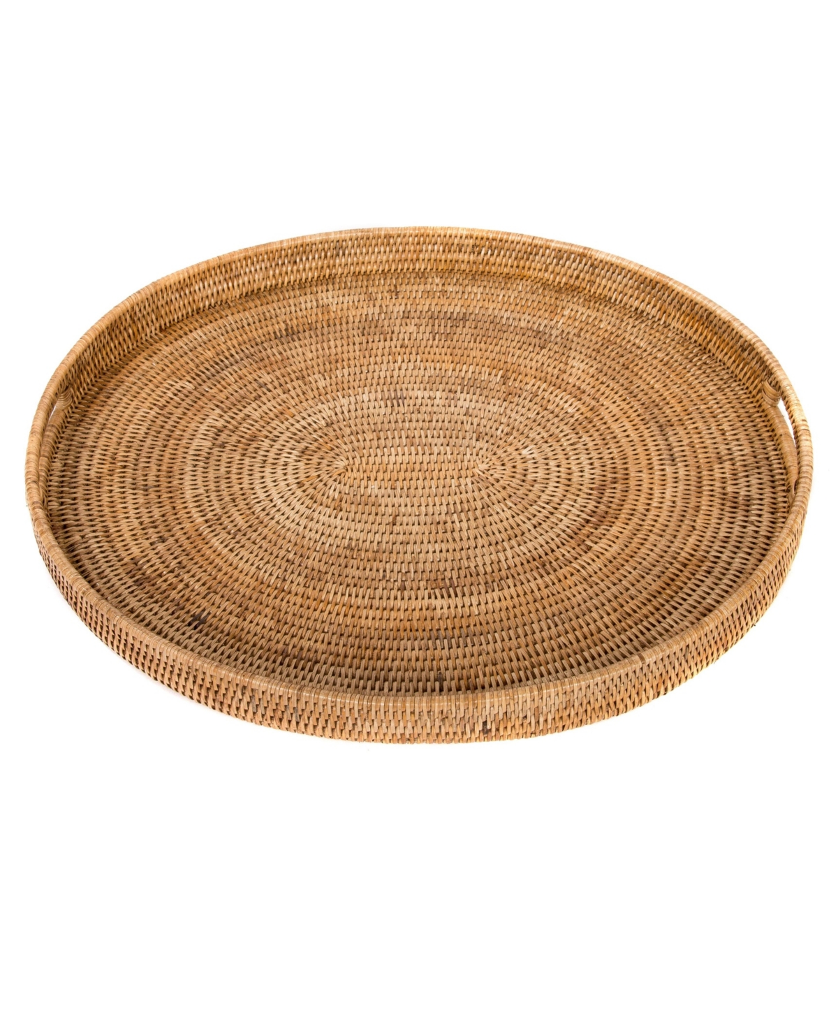 Artifacts Rattan Oval Vanity Tray