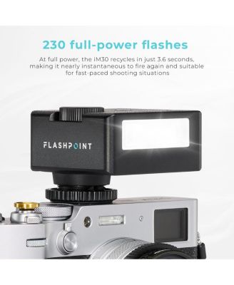 Sony ZV-E10 Mirrorless Camera with 16-50mm Lens, Black Bundle with Flashpoint iM30 Mini Flash for Camera, Memory Card, Shoulder Bag, Filter Kit