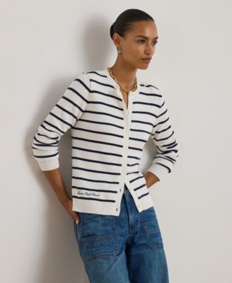 Petite Striped Cardigan