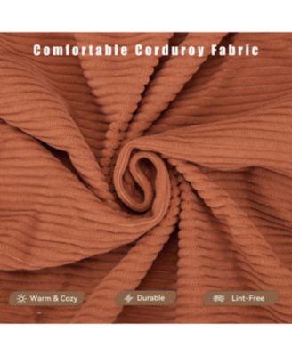 Modular Sofa Bed for Apartments, Convertible, Removable Armrests, Orange