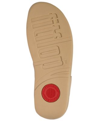 Women's Lulu Square-Chain Leather Toe-Post Wedge Sandals